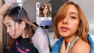 DIY HAIR COLOR ASH BROWN FOR MORENA NO BLEACH [upl. by Naitsabas]