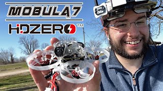 Happymodel Mobula7 HDZero  Digital HD FPV Whoop Outdoor Flight Review [upl. by Norek363]