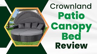 Crownland Outdoor Patio Canopy Bed Review [upl. by Nirihs474]