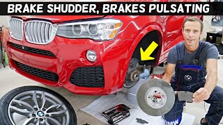 WHAT IS BRAKE SHUDDER BRAKE PULSATING ON BMW [upl. by Ayerdna]