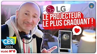 VLOG CES 2024  Le Projecteur Le Plus Craquant  LG Qube [upl. by Nylkaj159]