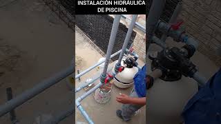 INSTALACIÓN HIDRÁULICA COMPLETA DE UNA PISCINAinstalación jacuzzi piscinas bomba filtrodeagua [upl. by Charleton]