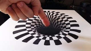 Cómo dibujar un INCREÍBLE agujerohoyo 3D  How to draw a 3D hole  ILUSIÓN ÓPTICA ANAMÓRFICA 3D [upl. by Ahseym]