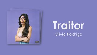 Olivia Rodrigo  Traitor Lyric Video [upl. by Der559]