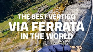 Via Ferrata Murren to Gimmelwald The most famous Via Ferrata in Switzerland [upl. by Sello]