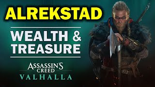 Alrekstad Wealth and Treasure Chest Location  Hordafylke  Assassins Creed Valhalla [upl. by Hedwiga]