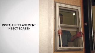 Replacing the Insect Screen on ASeries DoubleHung Windows  Andersen Windows [upl. by Ray]