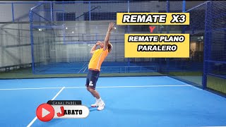 Remate X3 y Remate Plano  Tutorial 11  PADEL JABATO [upl. by Broddy]