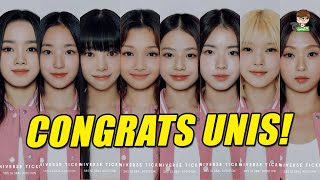 Universe Ticket Final Debut Member LIVE REACTION  UNIS [upl. by Esli]