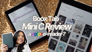 A Color EReader 🌈 BOOX Tab Mini C Review 📚 [upl. by Nosidam]