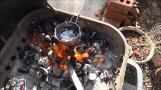 Easy Metal Forge at Home  Melt Aluminum  Bend Steel  Blacksmithing [upl. by Suitangi635]