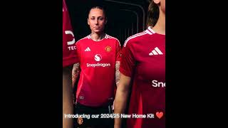 Manchester United New home kit for the 202425 season manchesterunited manunited football MUFC [upl. by Anitsrhc]