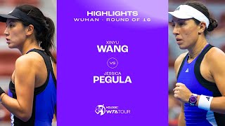 Wang Xinyu vs Jessica Pegula  2024 Wuhan Round of 16  WTA Match Highlights [upl. by Doowle]