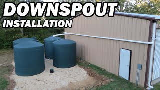 Rainwater Harvesting Part 4  Downspout Installation [upl. by Alemrac]