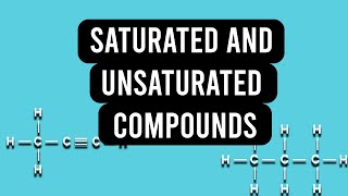 What is Saturated and unsaturated hydrocarbons [upl. by Anale583]