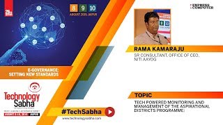 Rama Kamaraju Sr Consultant Office of CEO Niti Aayog  TechSabha [upl. by Jacques69]