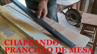 Como prevenir EMPENAMENTO E RACHADURA em mesa rústica madeira marcenaria woodworking [upl. by Neersan575]