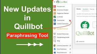 How to use Quillbot Paraphrasing Tool  New updates in Quillbot [upl. by Selway352]