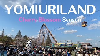 【4K】Video Tour of YOMIURILAND Amusement Park During Cherry Blossom Season [upl. by Hildegarde731]