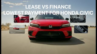 2024 Honda Civic Lease vs Finance LX B Most Affordable Civic Comparison [upl. by Roots332]