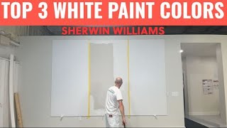 The Three Most Popular White Paints by Sherwin Williams [upl. by Polivy]