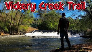 Vickery Creek Hiking Trail  Old Mill  Ruins  Dam Roswell Georgia [upl. by Oicapot]