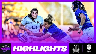 HIGHLIGHTS  ITALY V ENGLAND  2024 GUINNESS WOMEN’S SIX NATIONS RUGBY [upl. by Lawrence]