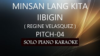 MINSAN LANG KITA IIBIGIN  REGINE VELASQUEZ   PITCH04  PH KARAOKE PIANO by REQUEST COVERCY [upl. by Retsek928]