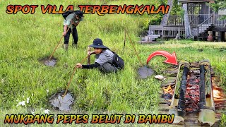 Nekad Mancing Belut Besar Dikolam Villa Terbengkalai Mukbang Pepes Belut dalam Bambu Eel Fishing [upl. by Eibrab]