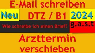 DTZ  B1  Brief schreiben  einen Arzttermin verschieben und einen neuen Termin machen [upl. by Ihana]