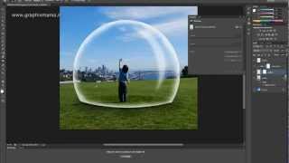 Tutorial Photoshop come creare una cupola di vetro [upl. by Nwahsor]