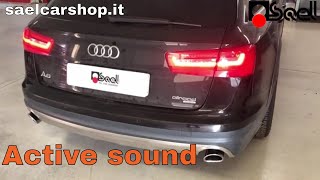 Active sound booster Kufatec Audi A6 4G 30 TDI  Sael snc [upl. by Anihtyc]