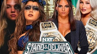 NXT STAND AND DELIVERHART AND BLUE VS KIANA AND IZZINXT WOMENS TAG TEAM CHAMPIONSHIP [upl. by Airuam569]