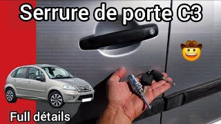 Tuto 🛠 Comment remplacer la serrure de porte Citroën C3 [upl. by Gloriana]