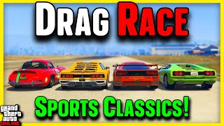 FASTEST Sports Classics DRAG RACE [upl. by Annayi]