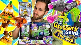 Grossery Gang Series 5 Time Wars UNBOXING GROSS GLOW ASSAULT VEHICLE  Mega UNBOXING en Pe Toys [upl. by Dnivra]