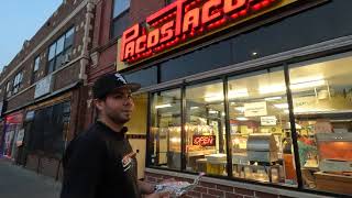 Pacos Tacos  Steak Taco Review Chicago IL [upl. by Adekam]