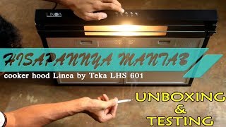 COOKER HOOD LINEA BY TEKA Lsh 601 Black UNBOXING amp TESTING [upl. by Tiena683]