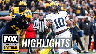 Michigan Wolverines Spring football game Highlights  FOX College Football [upl. by Dare909]