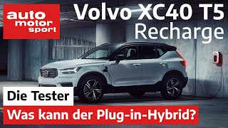 Volvo XC40 Recharge T5 Kann er als PluginHybrid überzeugen  TestReview  auto motor und sport [upl. by Yelad]