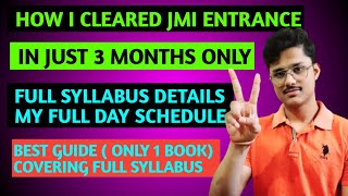 💯JMI ENTRANCE STRATEGY  JMI ENTRANCE GUIDE  JAMIA MILIA ISLAMIA ENTRANCE EXAM SYLLABUS jmi [upl. by Eseela]