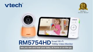 RM5754HD 5quot WiFi Remote Access Video Baby Monitor with 1080p HD Display Builtin night light [upl. by Warga]