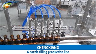 6 nozzle filling production line [upl. by Anayia]