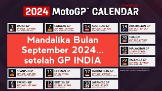 JADWAL LENGKAP MOTOGP 2024  Indonesia setelah India [upl. by Caren]