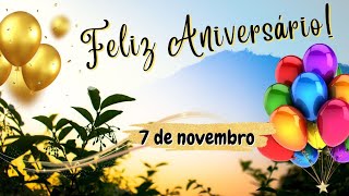 4 de novembro🌺Linda mensagem pra você🎁FELIZ ANIVERSÁRIO [upl. by Anelak]