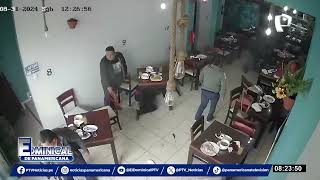 Técnico de la Marina abate a ladrón tras asalto a restaurante en Carabayllo [upl. by Miller917]