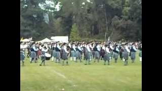 Ligonier Highland Games  6 All Bands Scotland the Brave [upl. by Orling]