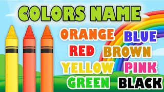 Colors Name with Spelling  Colours for toddlers  Colors Name in English  10 Colors Name [upl. by Longtin]