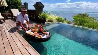 Four Seasons Resort Bali At Jimbaran Bay room tour [upl. by Ayamat]