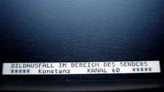 Euro3  Kanal E60 Konstanz Programm analog terrestrisch abgeschaltet 30Okt 2009 [upl. by Namruht807]